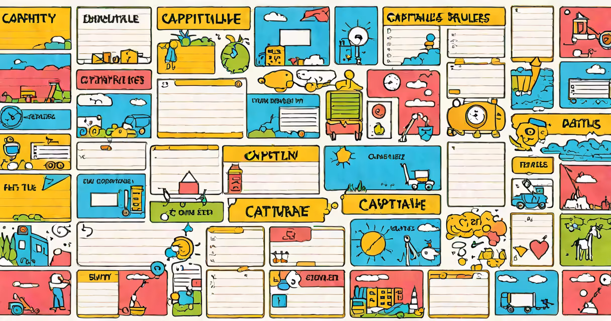 Title capitalization rules chart with examples