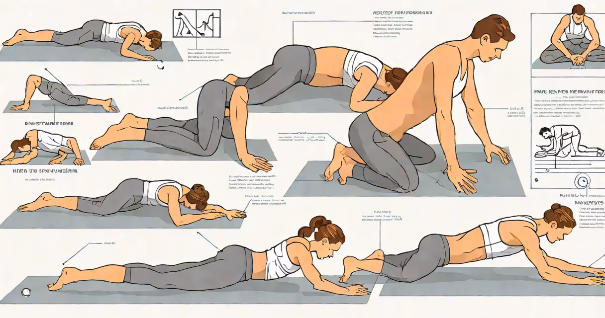 Person performing gentle back stretches on a yoga mat