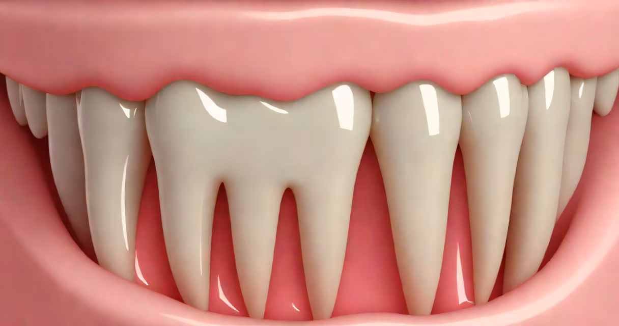 Close-up of a tooth with visible cavity and surrounding inflamed gum