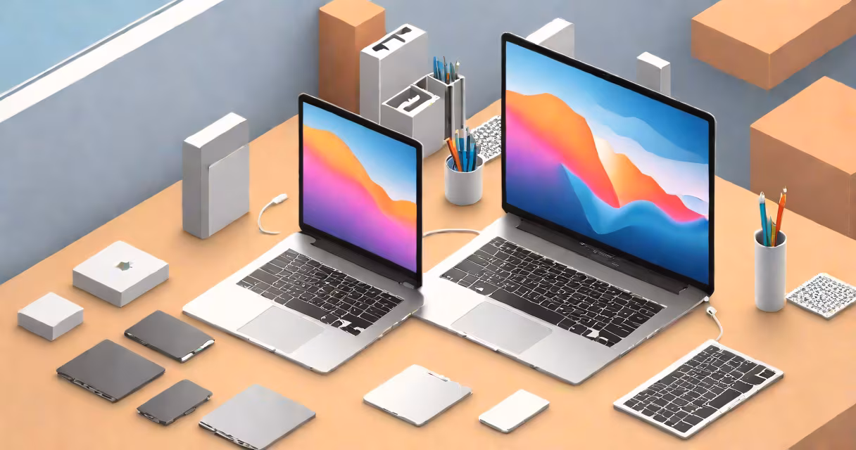 MacBook showing storage management window