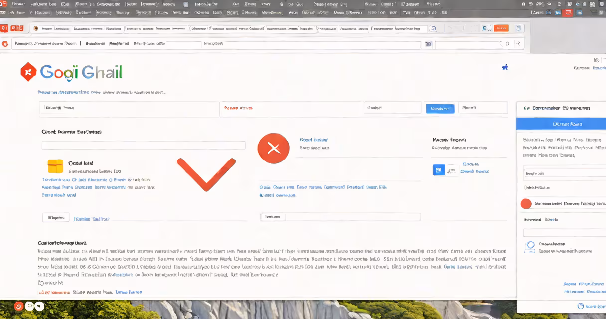 Screenshot of Gmail settings page showing account information