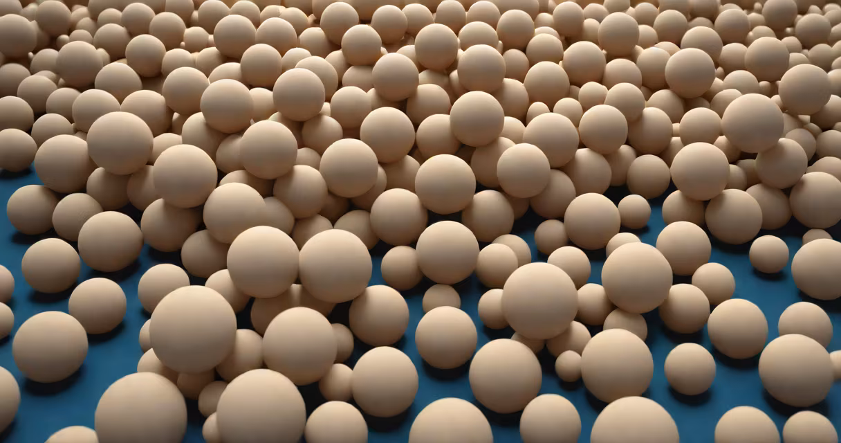 Microscopic image of vitamin B12 molecules
