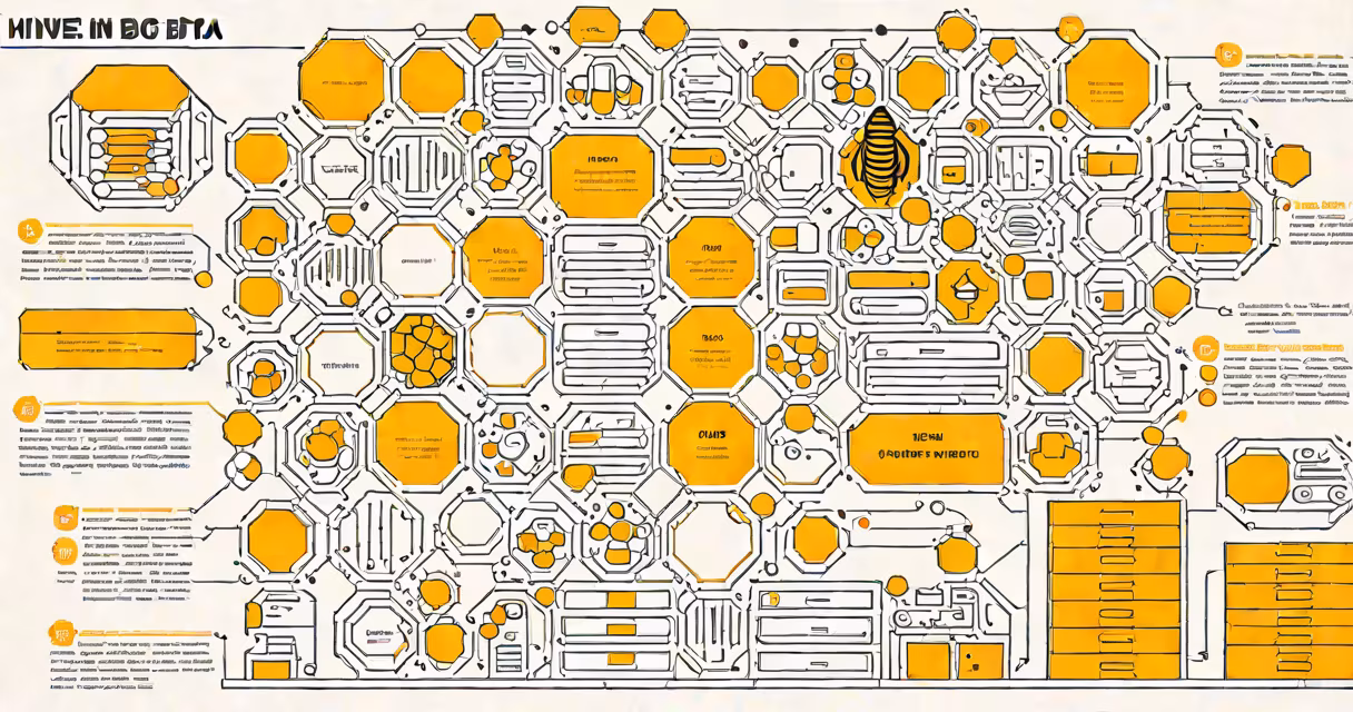 Diagram of Apache Hive architecture with components labeled