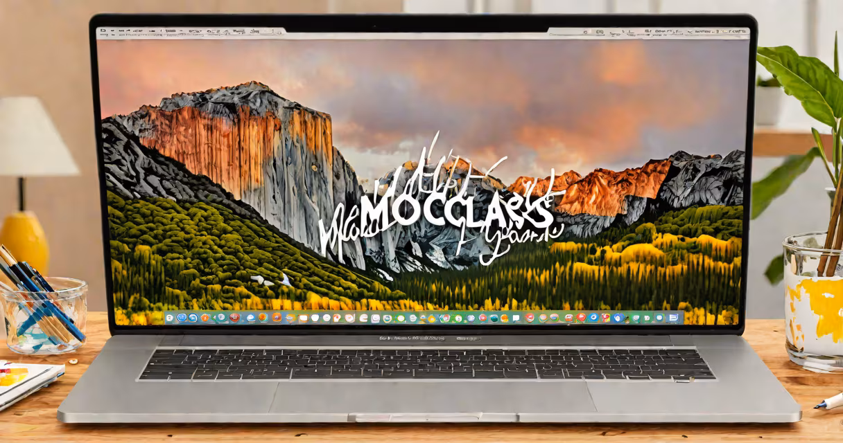 MacBook Pro displaying both macOS and Windows startup screens