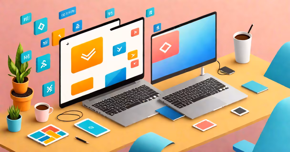 Laptop screen displaying HTML and CSS code side by side