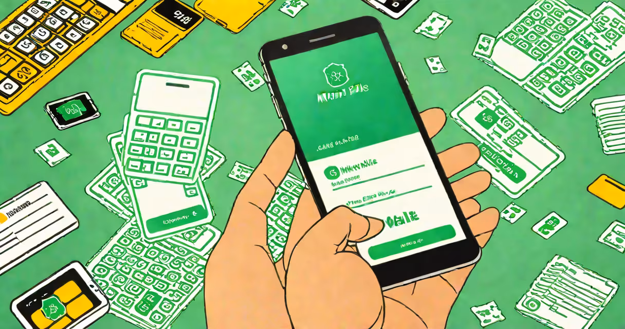 Smartphone displaying the Mint Mobile apps bill payment screen