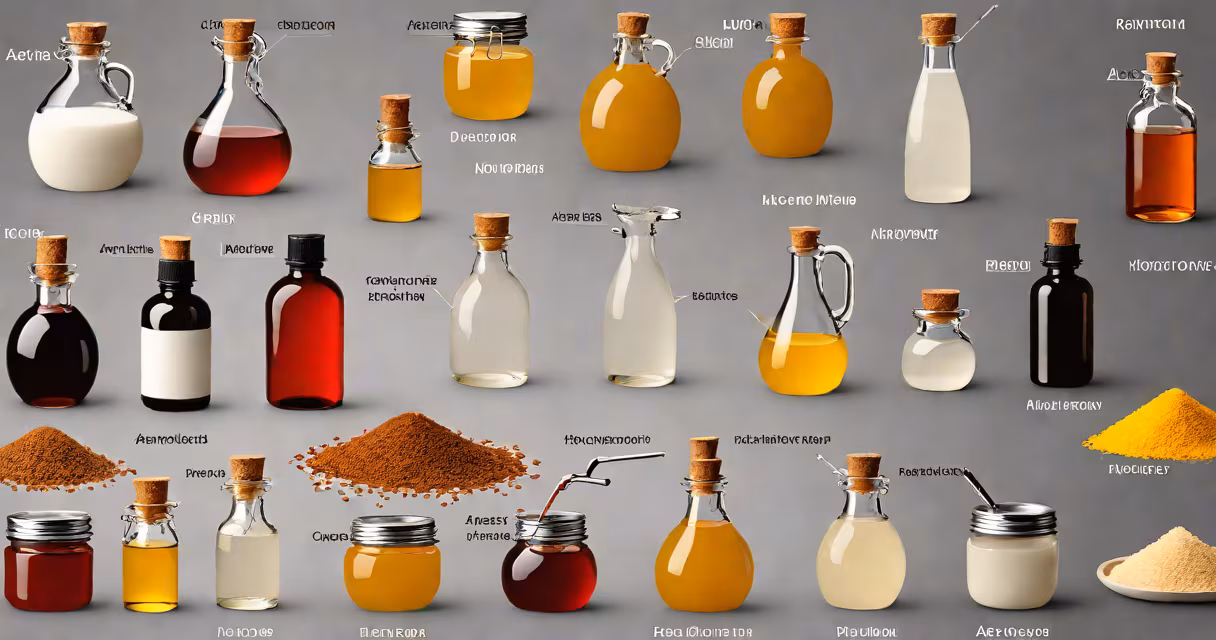 A comparison chart showing acetone alternatives and their uses