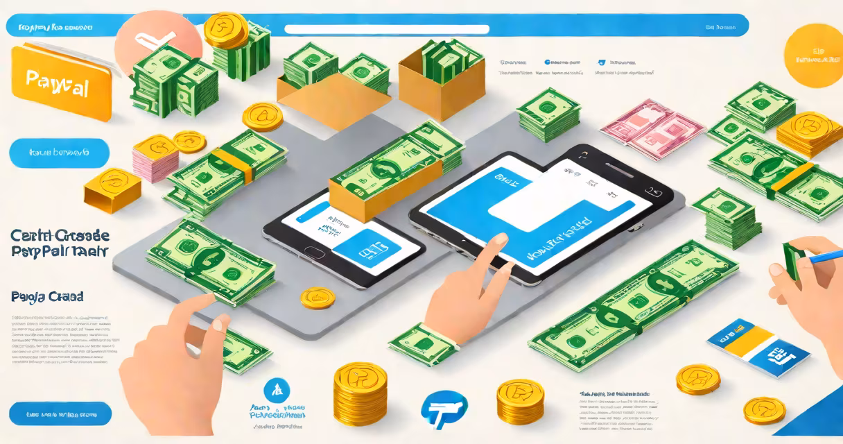 Screenshot of PayPal Credit dashboard showing cash advance option