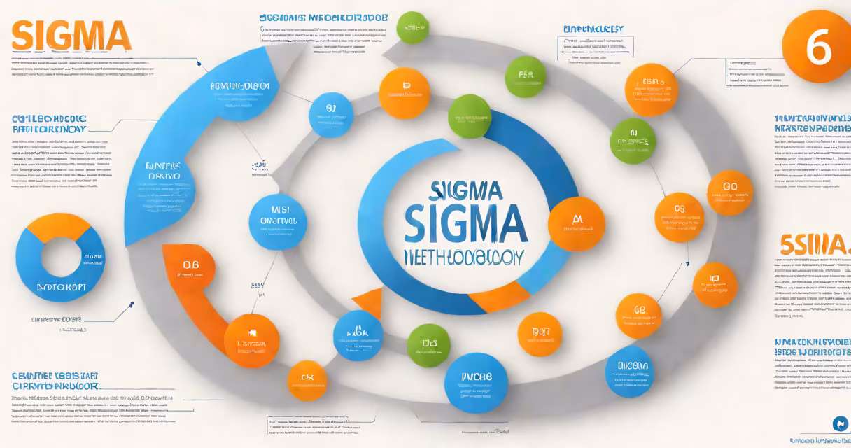 Diagram showing the DMAIC cycle of Six Sigma methodology