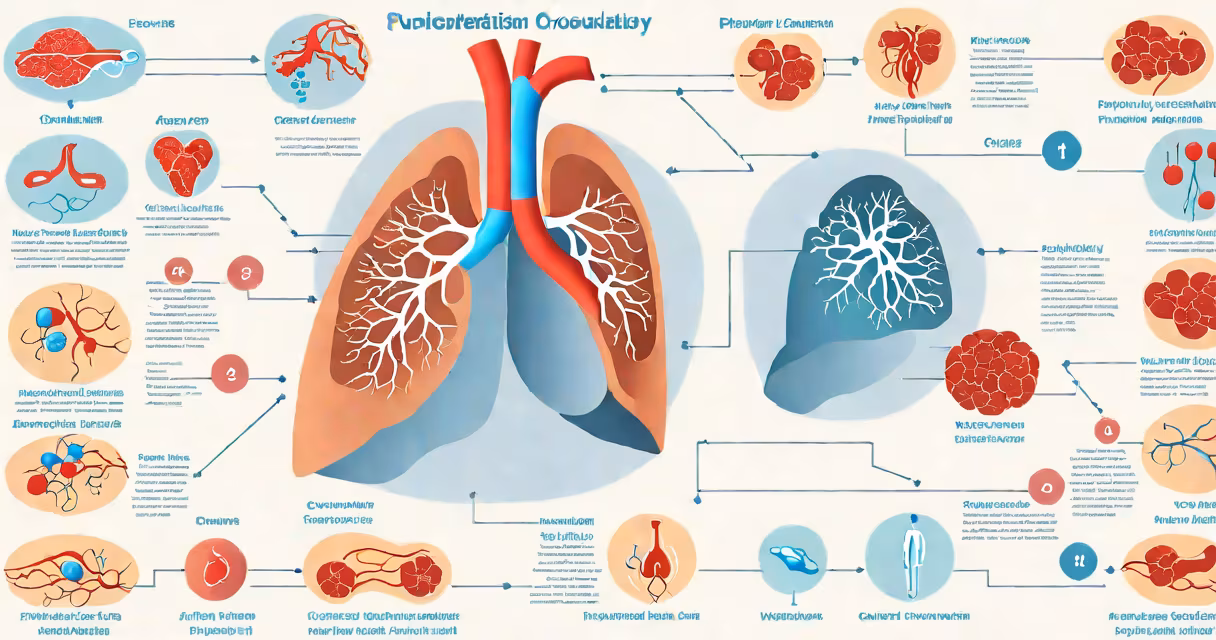 Diagram showing pulmonary and systemic circulation pathways