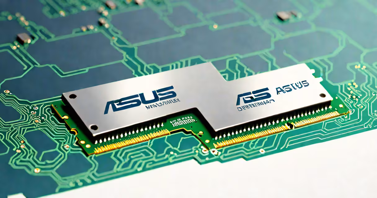 Asus-branded DDR4 RAM module against white background
