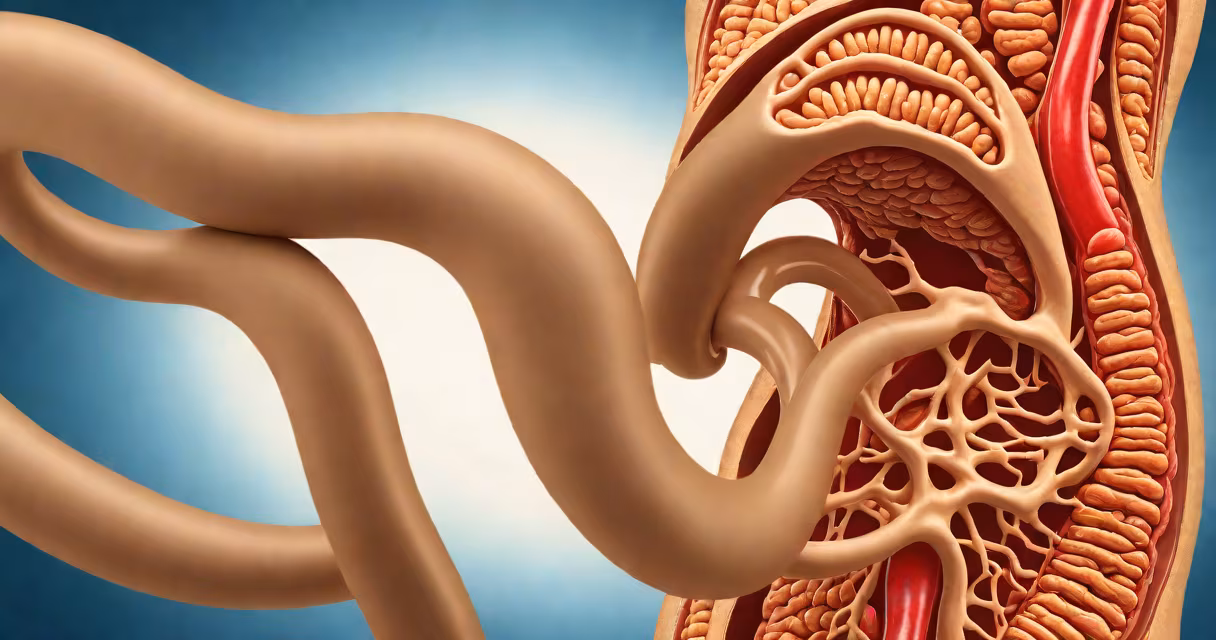 Illustration of stomach acid flowing into the esophagus, causing discomfort