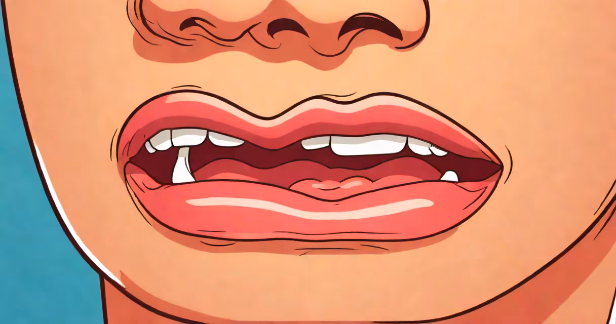 Close-up of a sore throat with redness and white patches