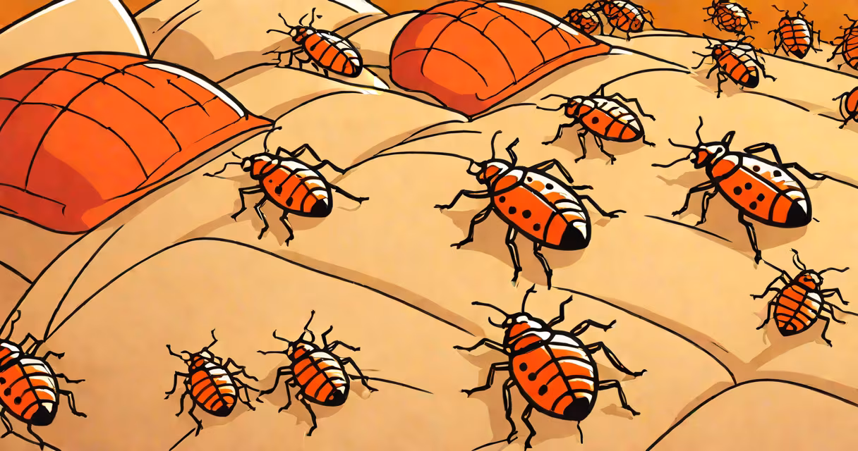 Close-up of bed bug bites on human skin