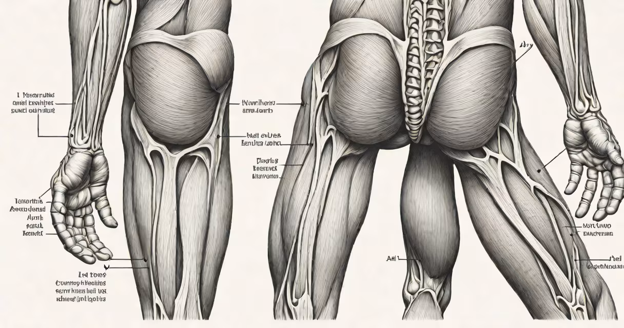 Anatomy diagram showing the iliacus muscle location near the hip joint