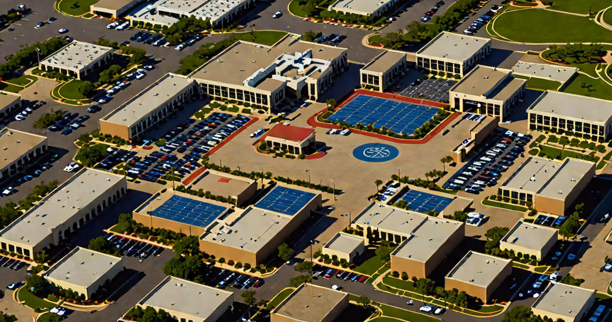 Aerial view of Northpark Mall Dallas with visible parking lots and surrounding area