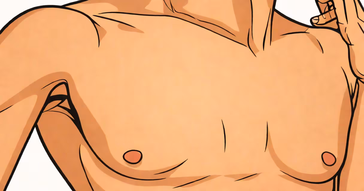 Close-up of a persons underarm with visible sweat glands