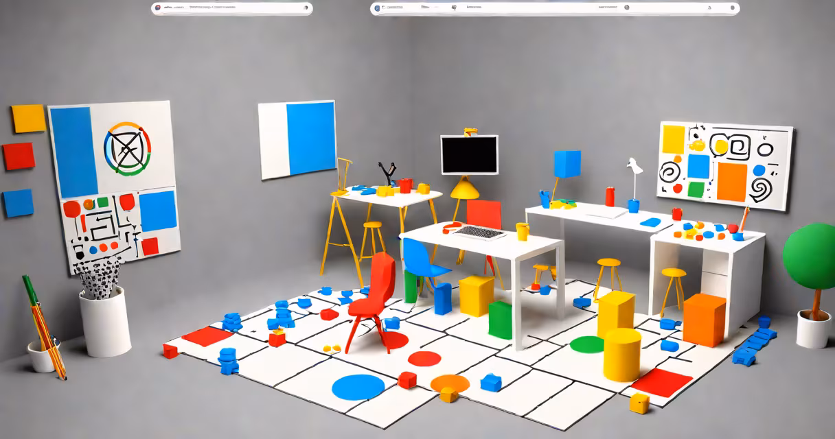 A screenshot of a Google Drawing Game interface with a collaborative doodle