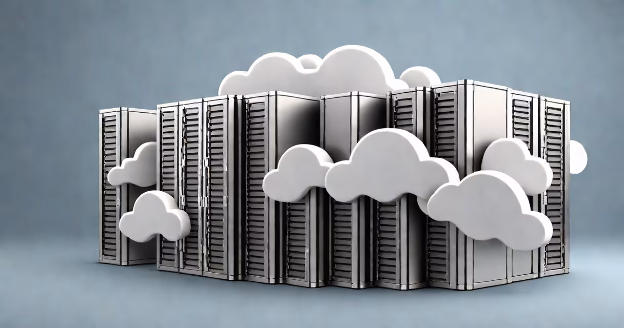 Cloud server with SQL Server logo and database icons