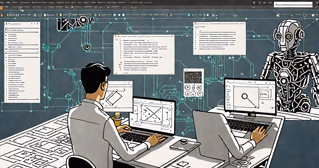 Screenshot of a user chatting with an AI assistant on a laptop screen