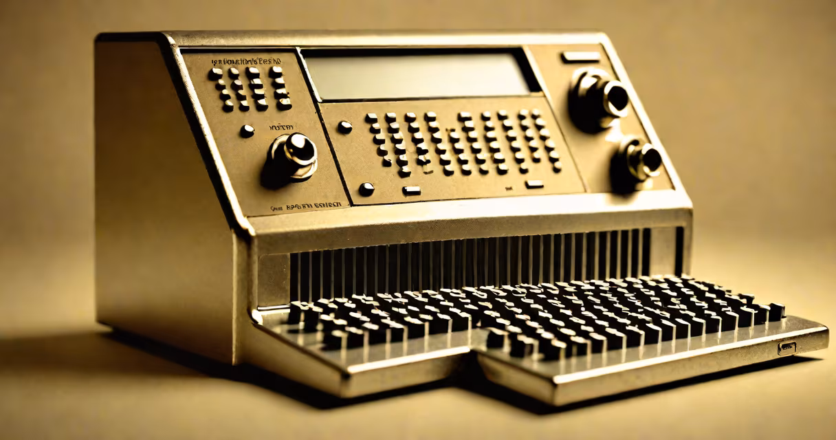 Vintage computer punch card machine
