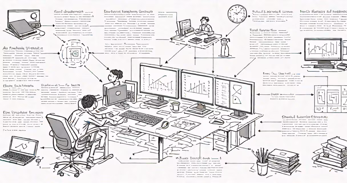 Diagram showing AI learning workflow from data input to model output