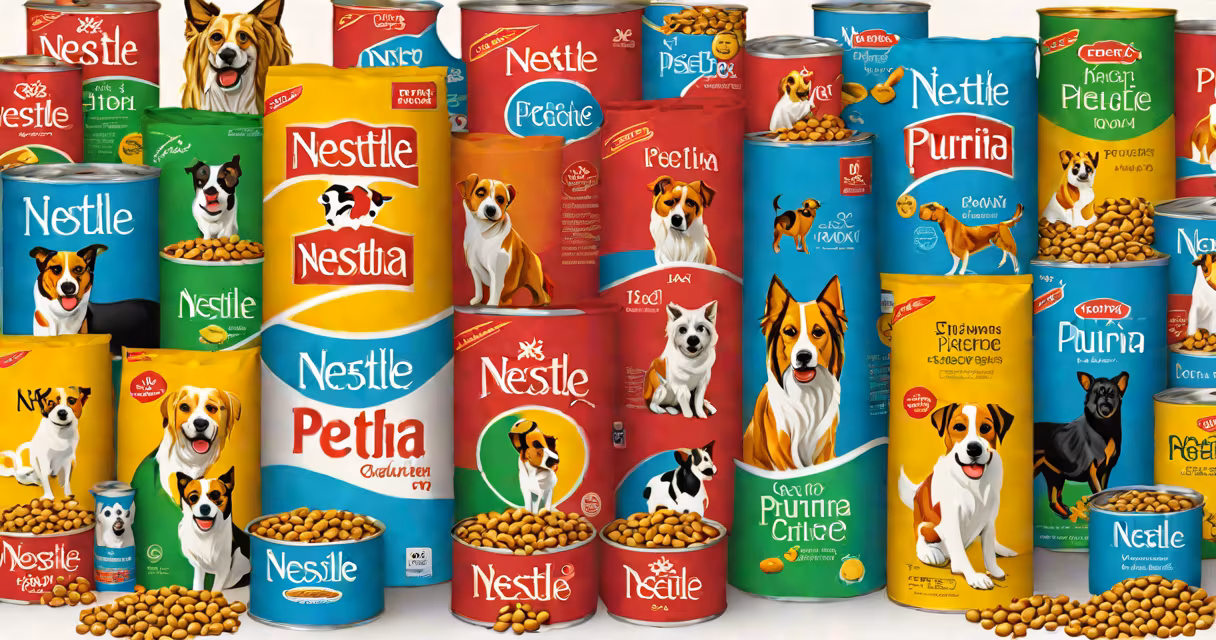 Logo of Nestlé Purina PetCare on a white background