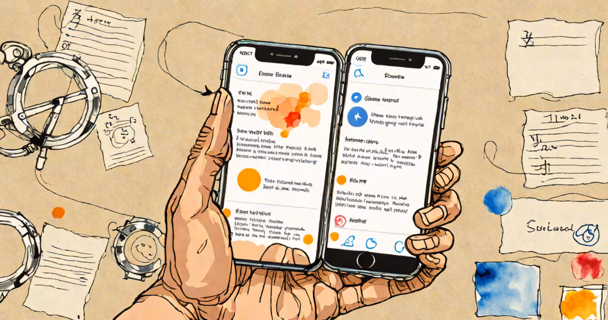 iPhone displaying a speech translation app interface