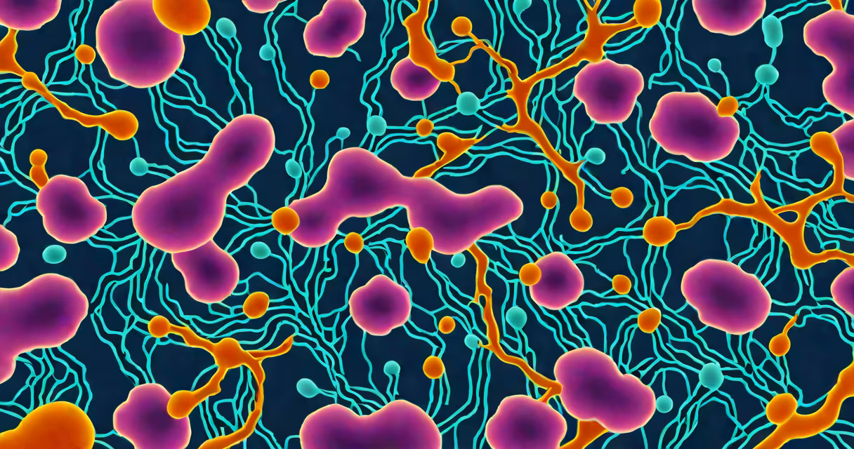 Microscope image showing pancreatic cells with labeled lipase enzyme activity