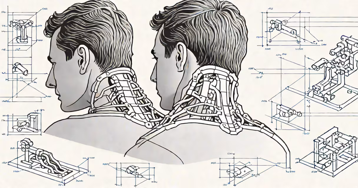 Person holding their neck in discomfort