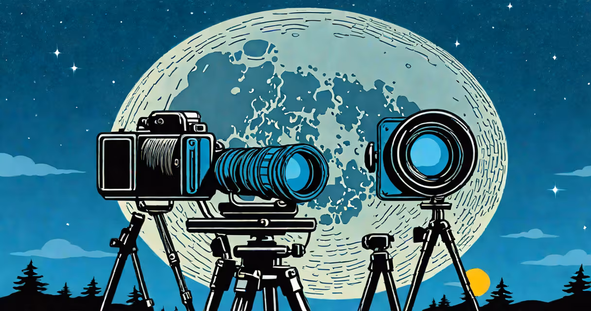 Full moon photographed through a telephoto lens