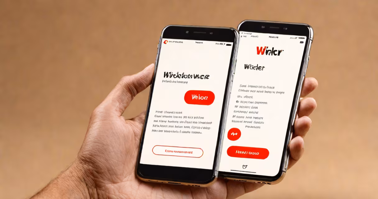 Phone screen displaying Wickrs interface with encrypted messages