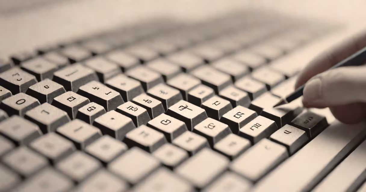 Keyboard with en dash highlighted on the key