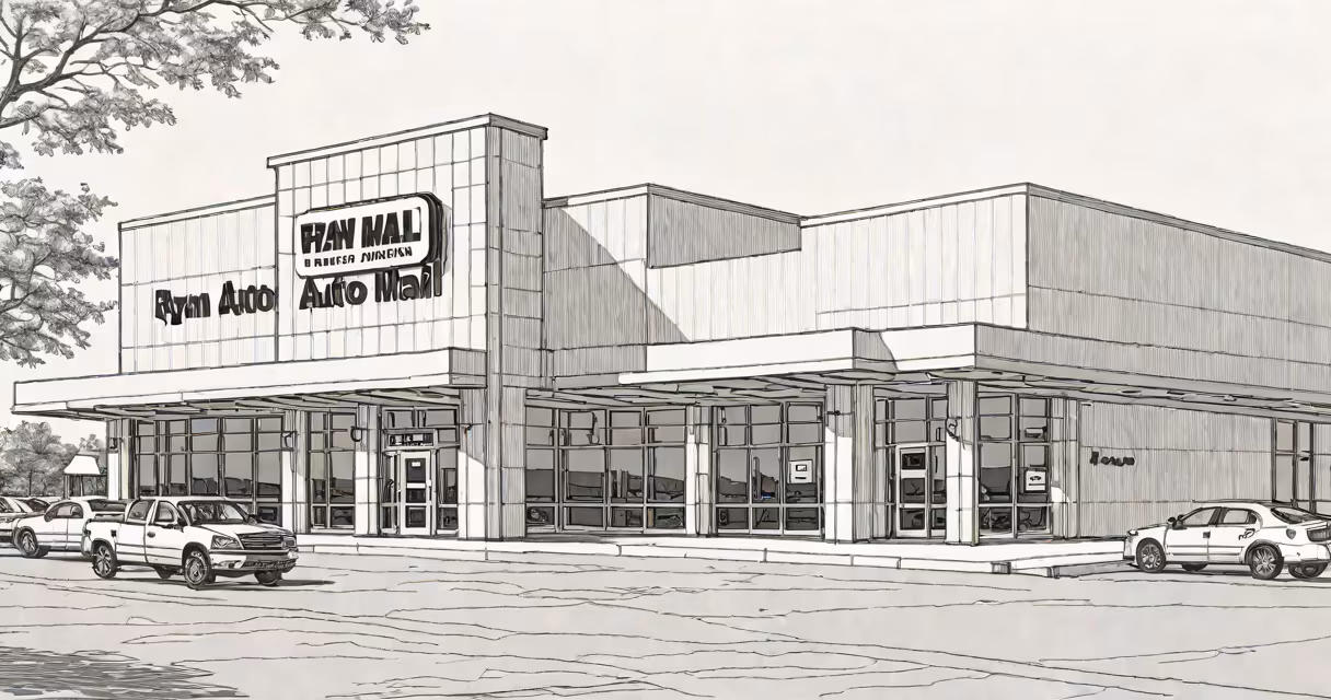 Exterior view of Ryan Auto Mall in Buffalo, MN