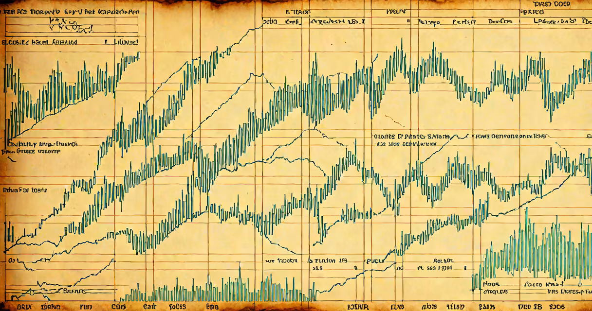 Stock chart showing bond yield fluctuations over time