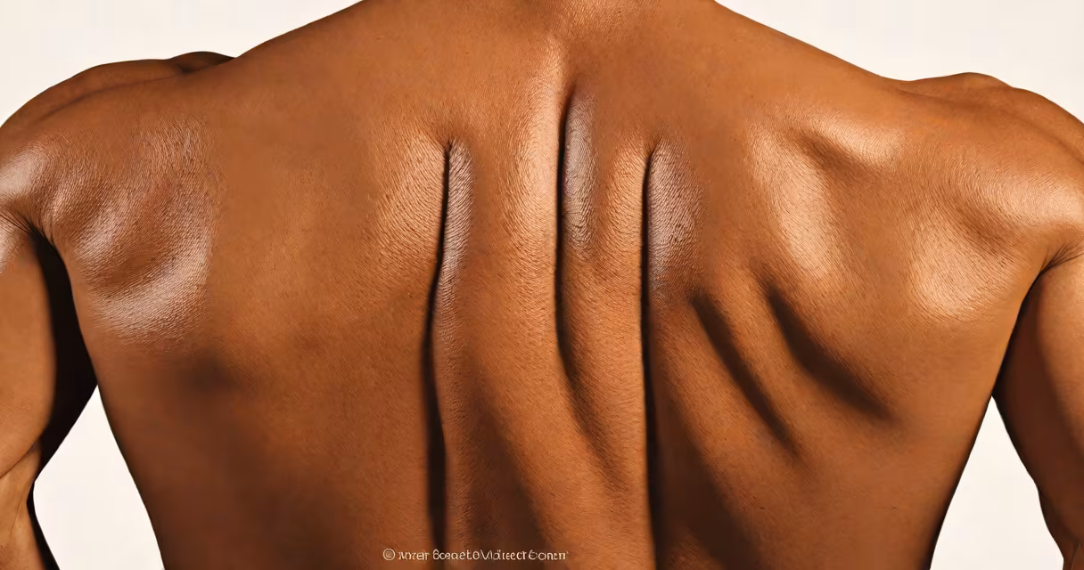 Diagram of human torso highlighting chest and back muscles