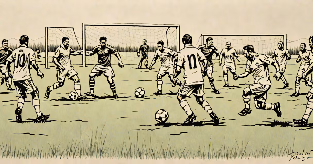 A match in progress during La Liga 3, showing players in action on a grass field.