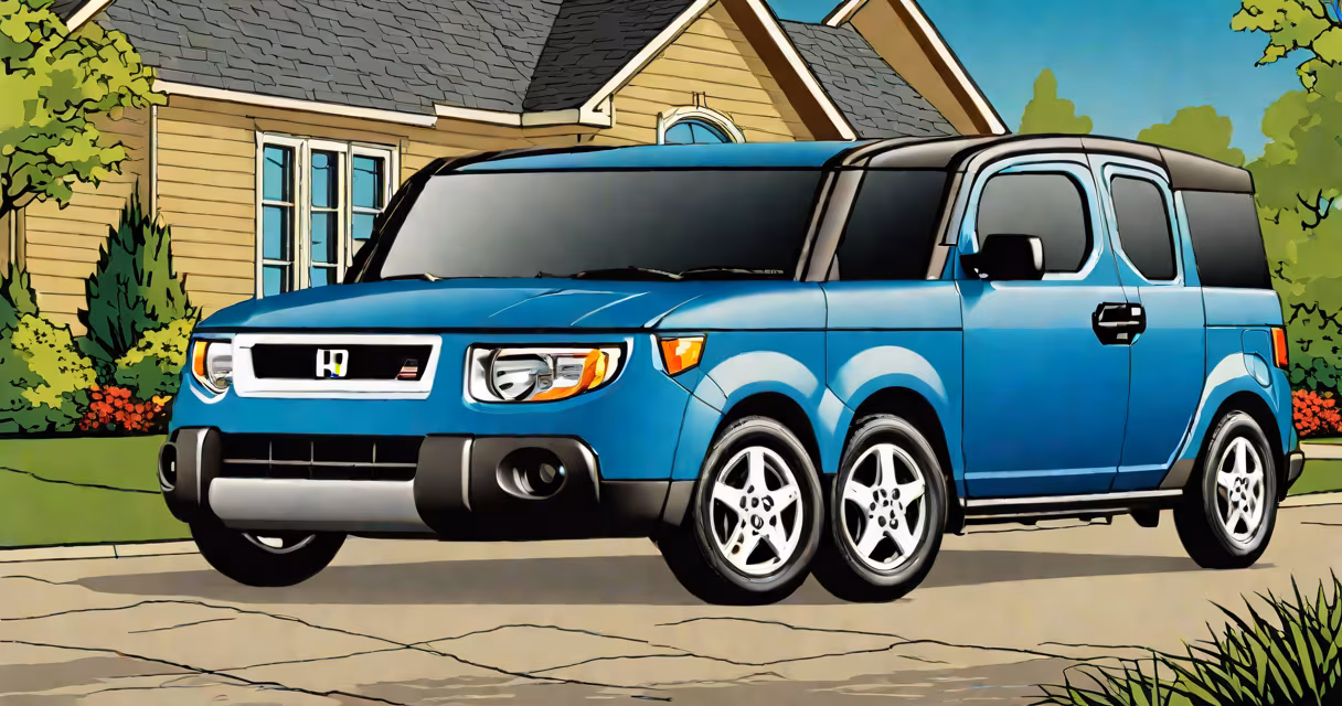 A 2003–2011 Honda Element parked in a driveway