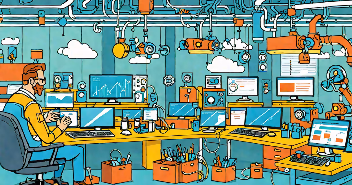 A dashboard view of Manufacturing Cloud Salesforce showing production metrics and workflows