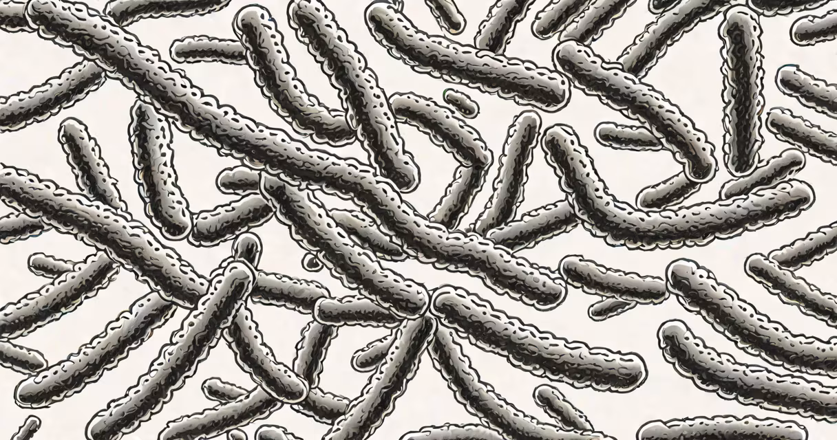 Microscopic image of Clostridium difficile bacteria