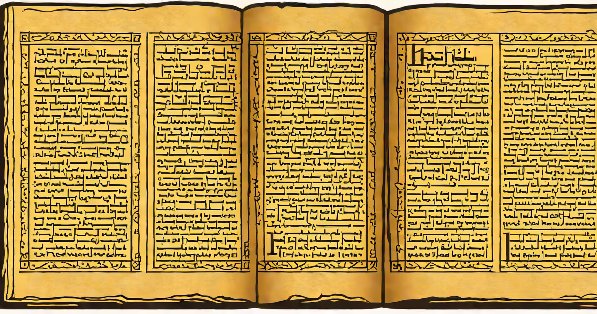 Ancient Hebrew manuscript with highlighted words