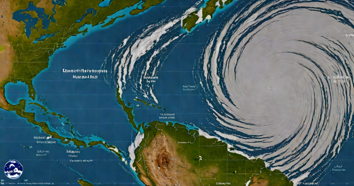 NOAA hurricane map displaying current storm paths and intensities