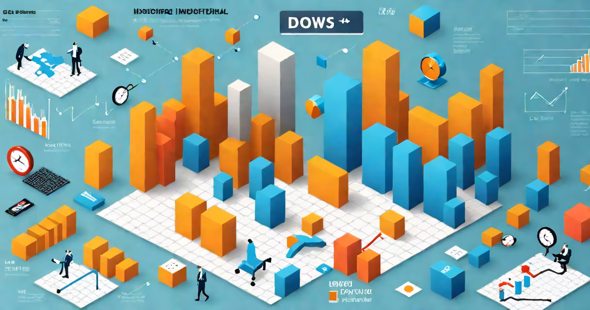 Graph showing the Dow Jones Industrial Average performance over time