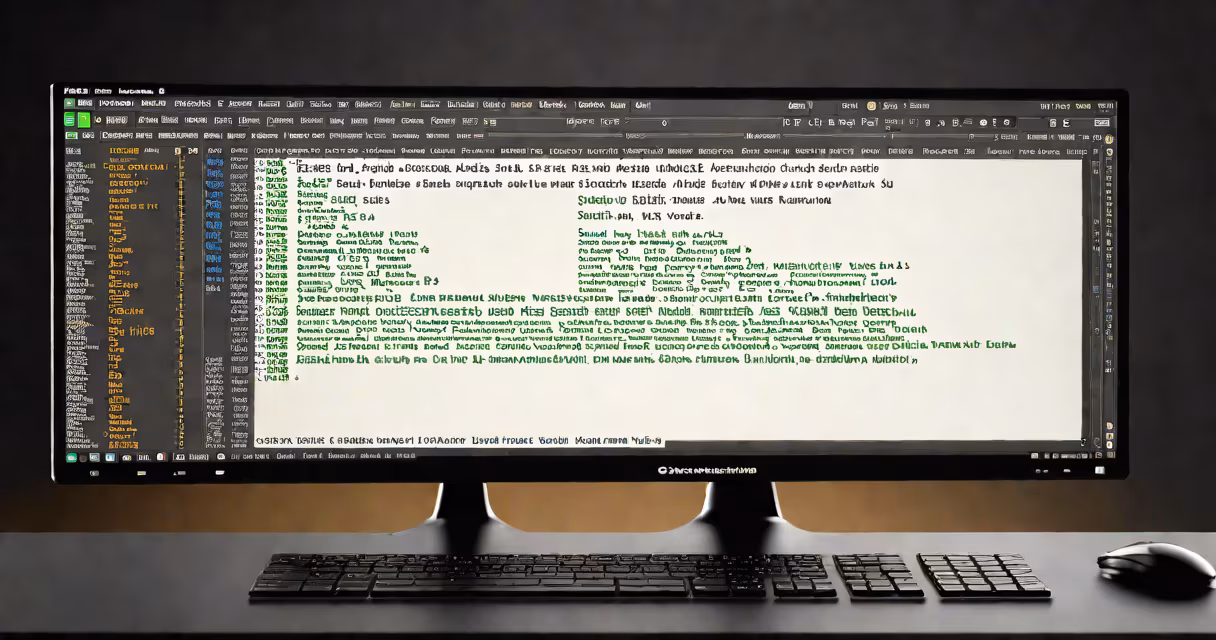 A computer screen displaying simple C code with syntax highlighted