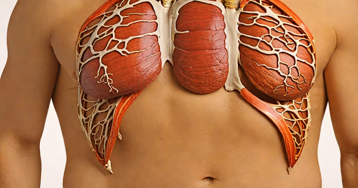 Diagram showing anatomical locations of chest and stomach tightness